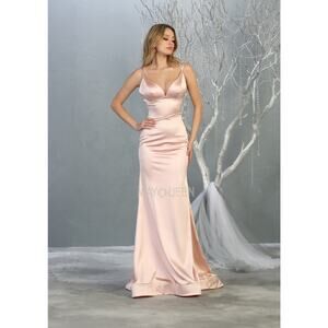 MayQueen Satin Gown - Size 10